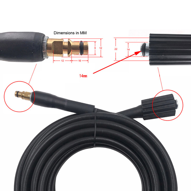 Pressure Washer Hose Quick Con - Car Shampoo Ph 评论和价格