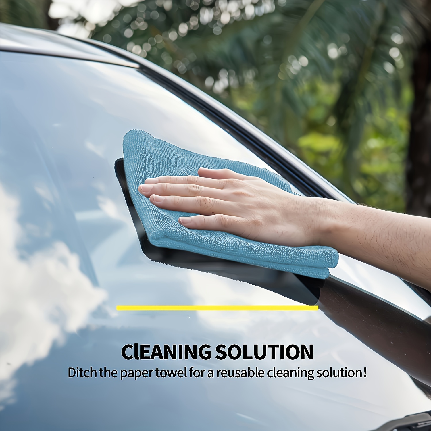 1-50pcs Light Blue Microfiber  - Microfiber Towel Detailing 评论和价格