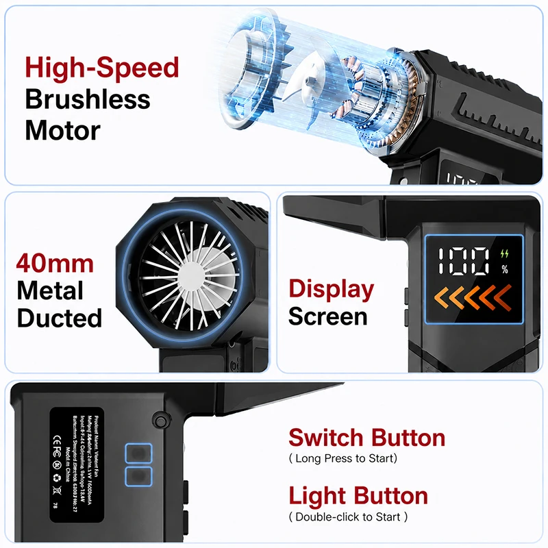 Super Powerful 2800000RPM Elec - Dryer Car Blower 评论和价格